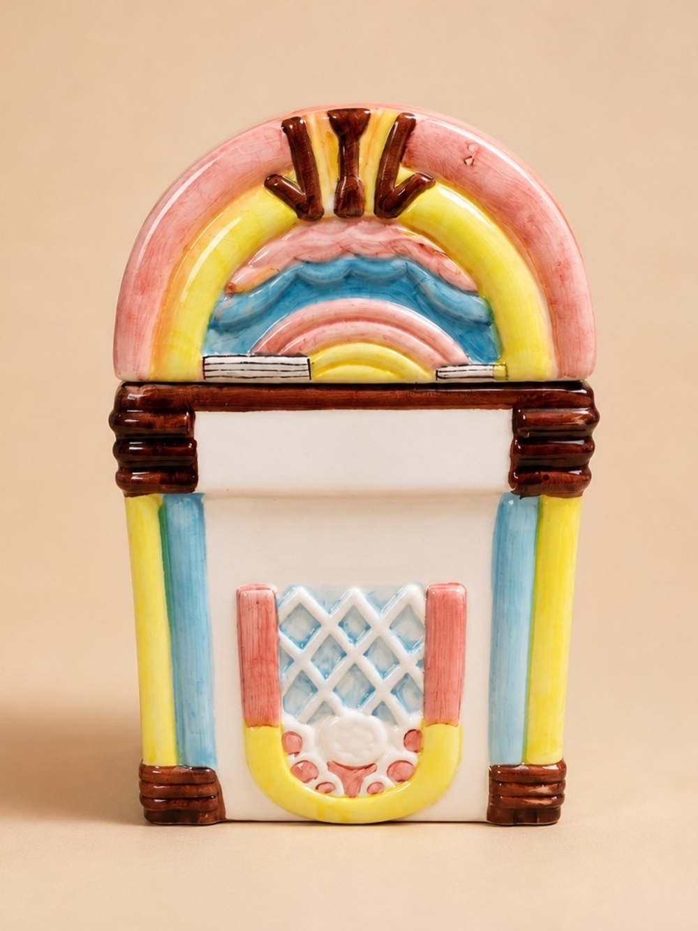 Vintage Ceramic Jukebox Cookie Jar